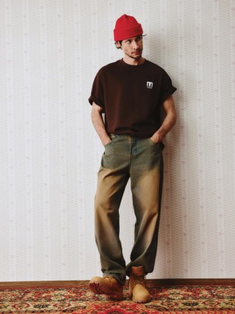 винтажные джинсы straight fit фотография