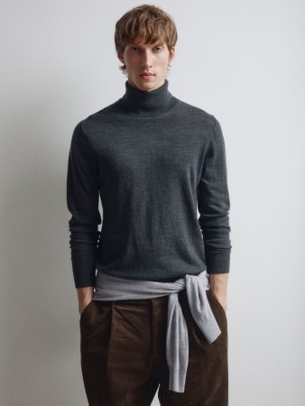 водолазка из мериносовой шерсти премиум качества - мужские водолазки тонкие 