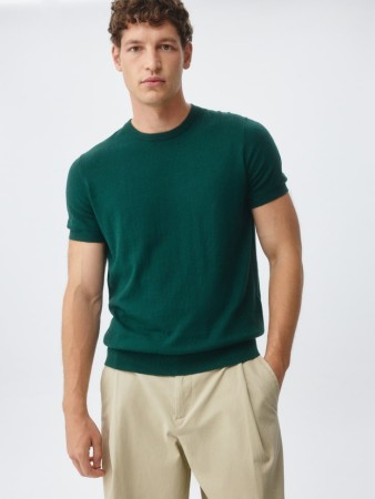 вязаная футболка - мужская одежда вязаная 