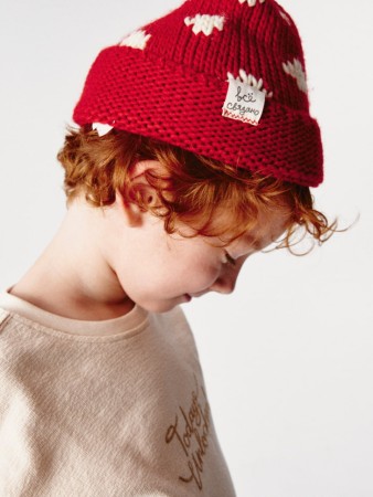 вязаная шапка с принтом для мальчиков - детские аксессуары для детей 