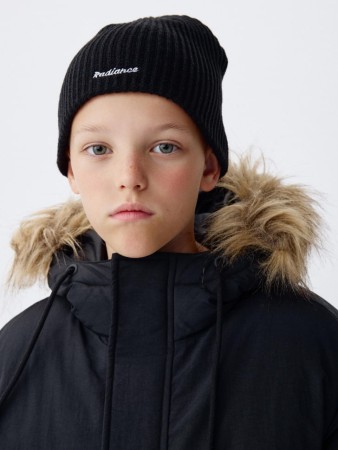 вязаная шапка с вышивкой для мальчиков - детские шапки для мальчиков 