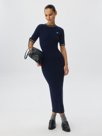 вязаное платье макси фотография