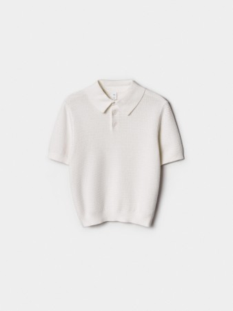 вязаное поло с коротким рукавом для мальчиков фотография