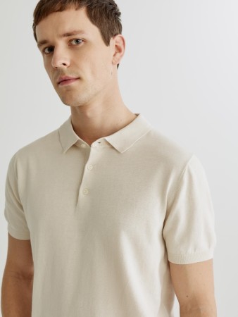 вязаное поло с коротким рукавом - мужская одежда, обувь и аксессуары на пуговицах 