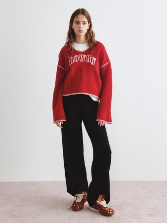 вязаные брюки из линейки  young - джинсы и брюки с поясом 