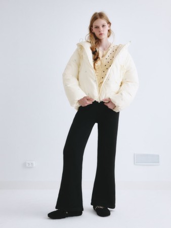 вязаные брюки клеш из линейки  young фотография