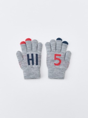 вязаные перчатки на подкладке детские - перчатки