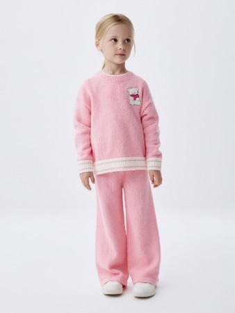 вязаные широкие брюки для девочек фотография