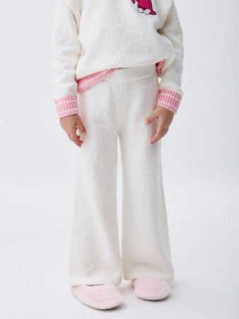 вязаные широкие брюки для девочек фотография