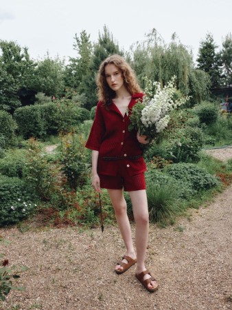 вязаные шорты кроше - женская одежда ажурная 