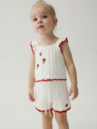вязаные шорты с вышивкой для малышей - детская одежда для детей 