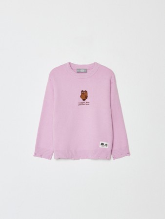 вязаный джемпер для девочек  x союзмультфильм - детская одежда, обувь и аксессуары для детей 