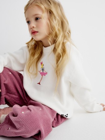 вязаный джемпер для девочек  x союзмультфильм - детские джемперы