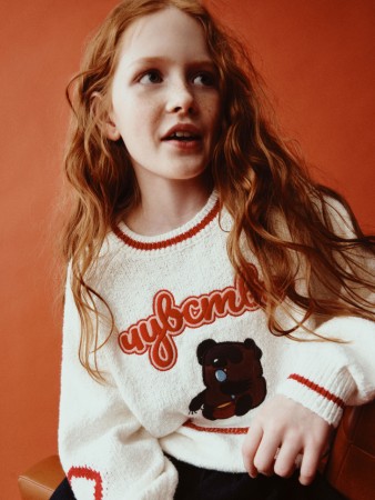 вязаный джемпер для девочек  x союзмультфильм - детская одежда, обувь и аксессуары для всех возрастов фактурная 