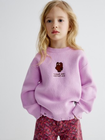 вязаный джемпер для девочек  x союзмультфильм фотография