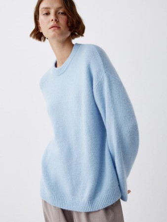 вязаный джемпер из смесовой шерсти - женская одежда однотонная 