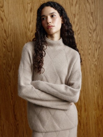 вязаный джемпер из смесовой шерсти - женская одежда вязаная 