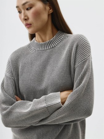 вязаный джемпер с эффектом кислотной стирки - женские джемперы для взрослых 