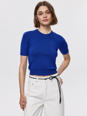 вязаный джемпер с коротким рукавом - джемперы, свитеры и кардиганы российские 