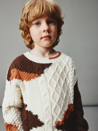 вязаный джемпер с коровьим принтом детский - детская одежда, обувь и аксессуары для всех возрастов прямая 