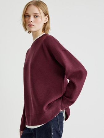 вязаный джемпер с многослойным эффектом фотография