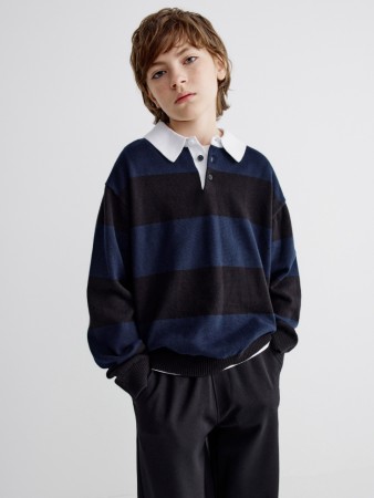 вязаный джемпер с воротником детский - детские джемперы