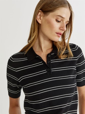 вязаный джемпер с воротником поло - женские джемперы с воротом 