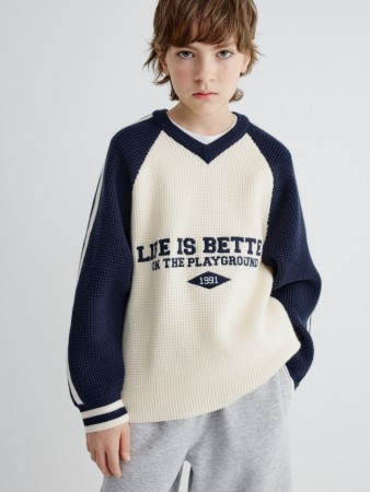 вязаный джемпер с вышивкой для мальчиков - детская одежда, обувь и аксессуары для всех возрастов