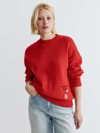 вязаный джемпер с вышивкой  x союзмультфильм фотография