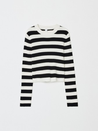 вязаный джемпер в полоску для девочек - детская одежда, обувь и аксессуары для всех возрастов длинная 