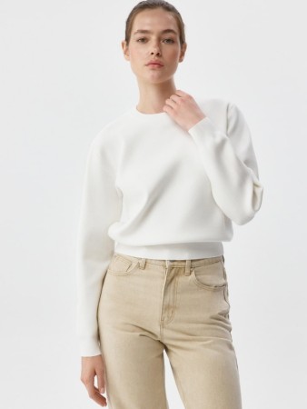 вязаный джемпер - женские джемперы с круглым вырезом 