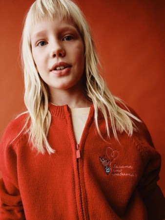 вязаный кардиган для девочек  x союзмультфильм фотография