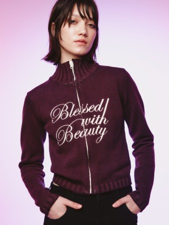 вязаный кардиган на молнии из линейки  young - детские кардиганы для детей 