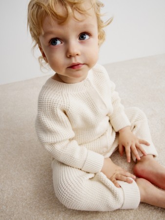 вязаный комбинезон для малышей - детские комбинезоны вязаные 