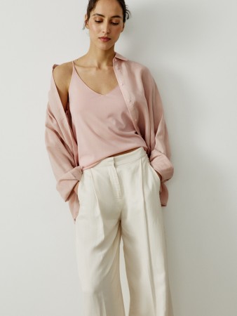 вязаный топ из смесового лиоцелла с содержанием шелка - женские топы и майки из лиоцелла 