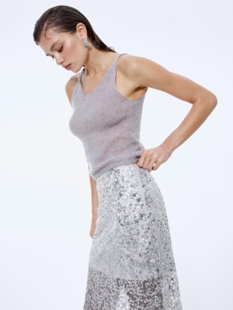 вязаный топ из смесовой шерсти - топы и майки российские 