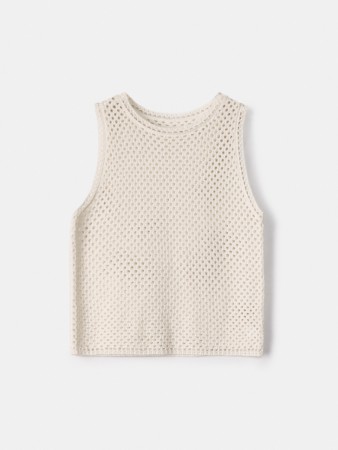 вязаный топ кроше фотография