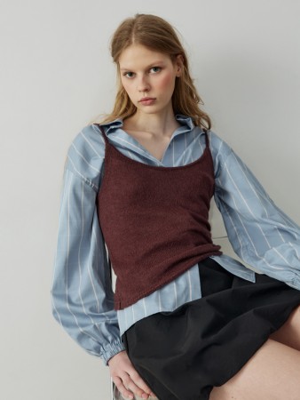 вязаный топ с содержанием шерсти из линейки  young фотография