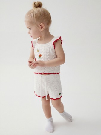 вязаный топ с вышивкой для малышей - детские топы и майки