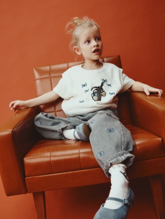 вязаный жилет для девочек  x союзмультфильм - детская одежда, обувь и аксессуары для всех возрастов с вышивкой 