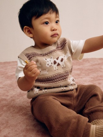 вязаный жилет для малышей - детская одежда, обувь и аксессуары для всех возрастов на резинке 