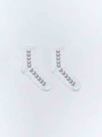 высокие носки для девочек - носки, чулки и колготки жаккардовые 