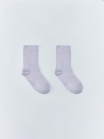 высокие носки с люрексом для девочек - носки