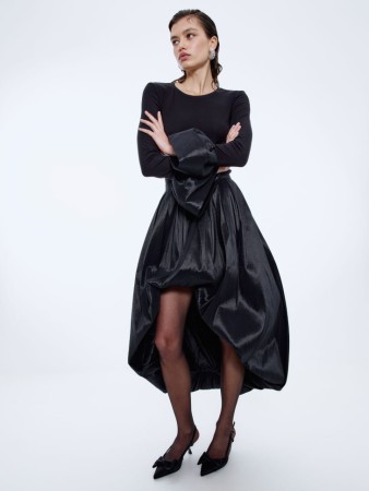 юбка-баллон из фактурной тафты - женские юбки российские 