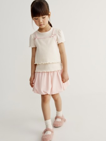 юбка-баллон с бантиками для девочек - детские юбки для девочек 