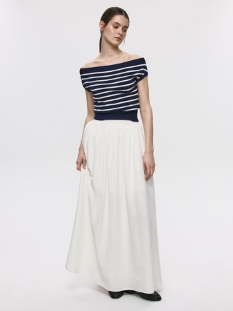 юбка макси из вискозы и льна - юбки для взрослых 