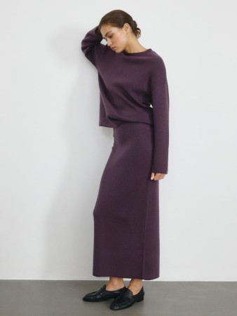 юбка макси с содержанием ангоры и шерсти - женские юбки женские 