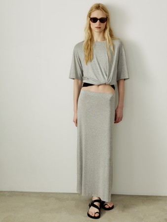 юбка миди из смесовой вискозы - женская одежда, обувь и аксессуары эластичная 