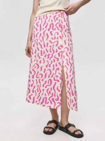 юбка миди из вискозы - женские юбки женские 