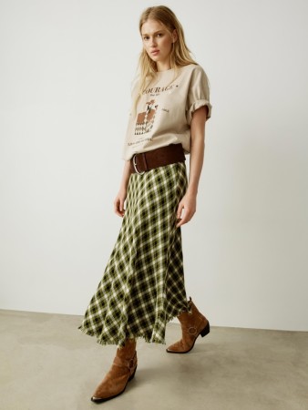 юбка миди в клетку - женские юбки российские 